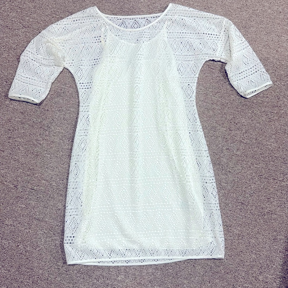 Lace dress with slip